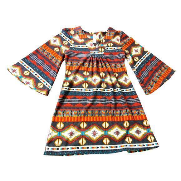 Yahada Tribal Boho Mini Dress Poncho Style Acrylic Material Size XS‎ - Picture 6 of 11